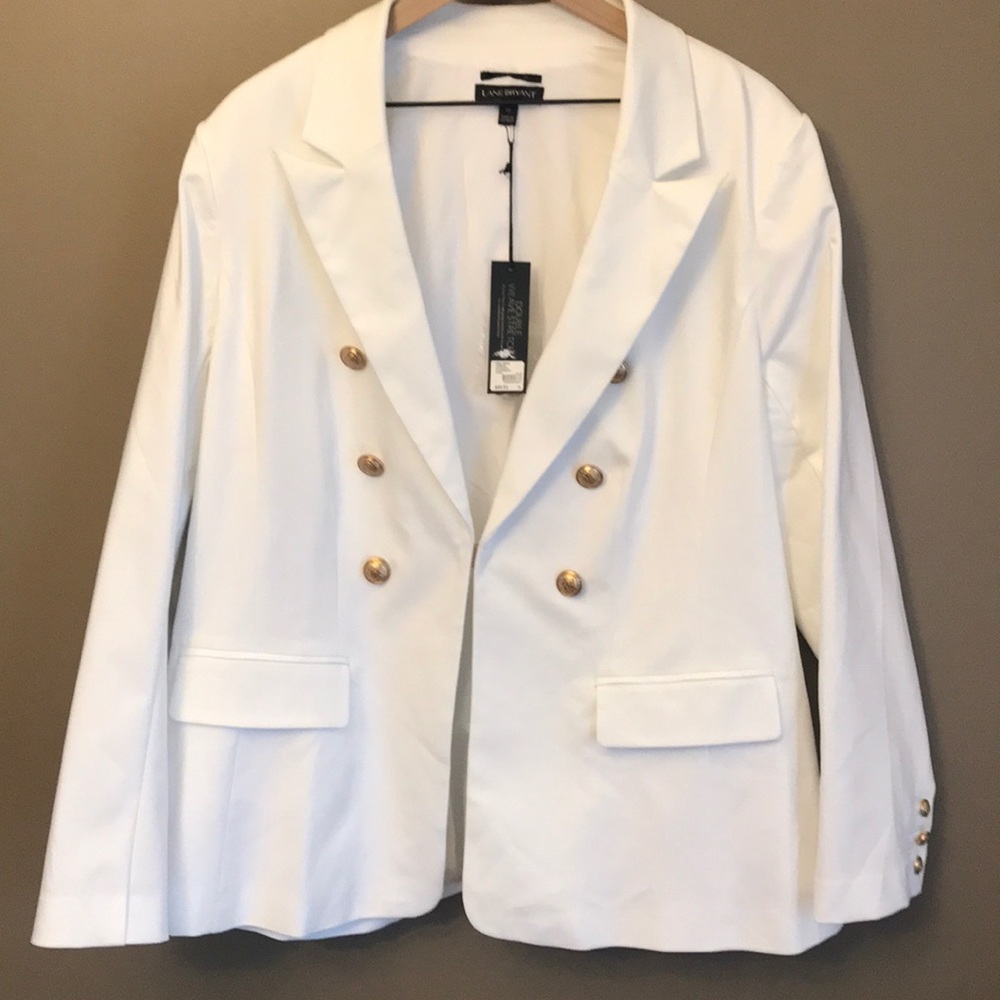 Lane Bryant White Blazer